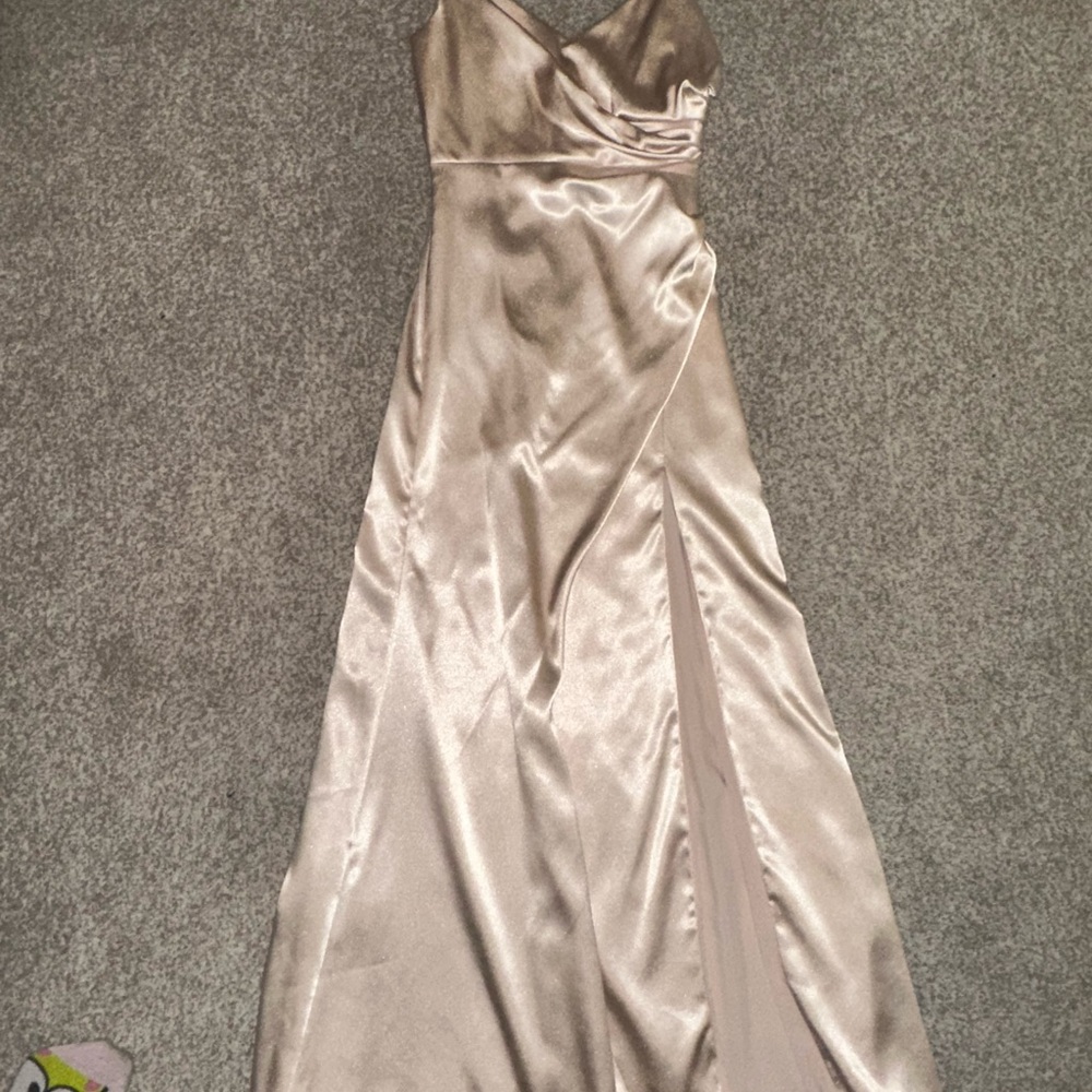 Gray Ribbed Dress - lace down - Picture 4 of 4